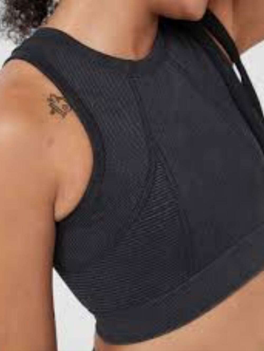 S Aerie Gray Seamless Stretch Medium Support Sports Bra